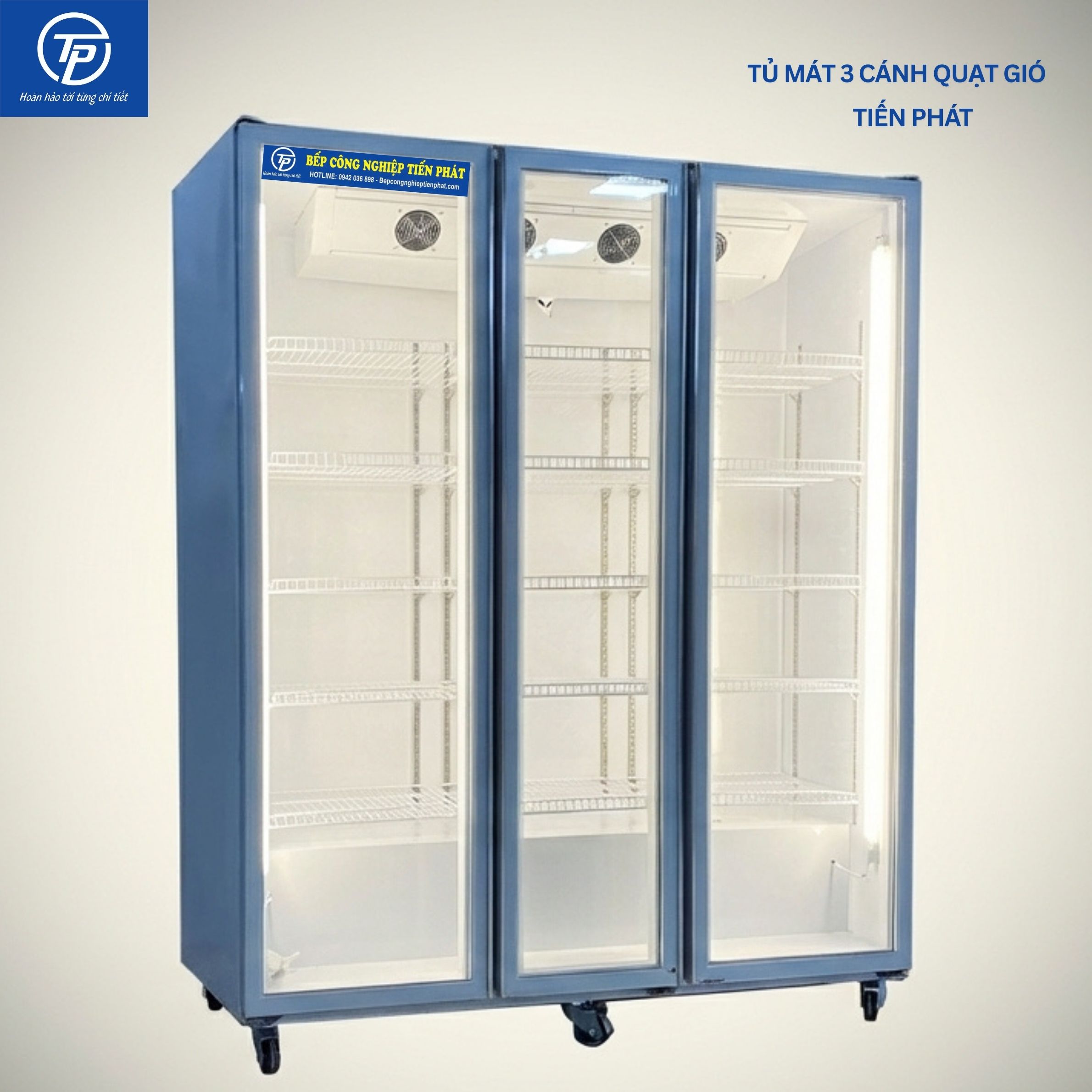 Tủ Mát 3 cánh Quạt Gió